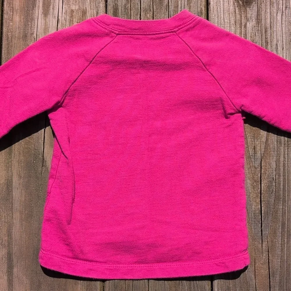 Carter's 18 Month Pink Little Sister Rainbow Sweatshirt